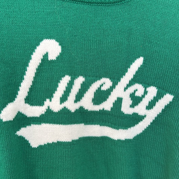 Grayson Threads LUCKY Graphic Knit Sweater Green size XL - Picture 4 of 5